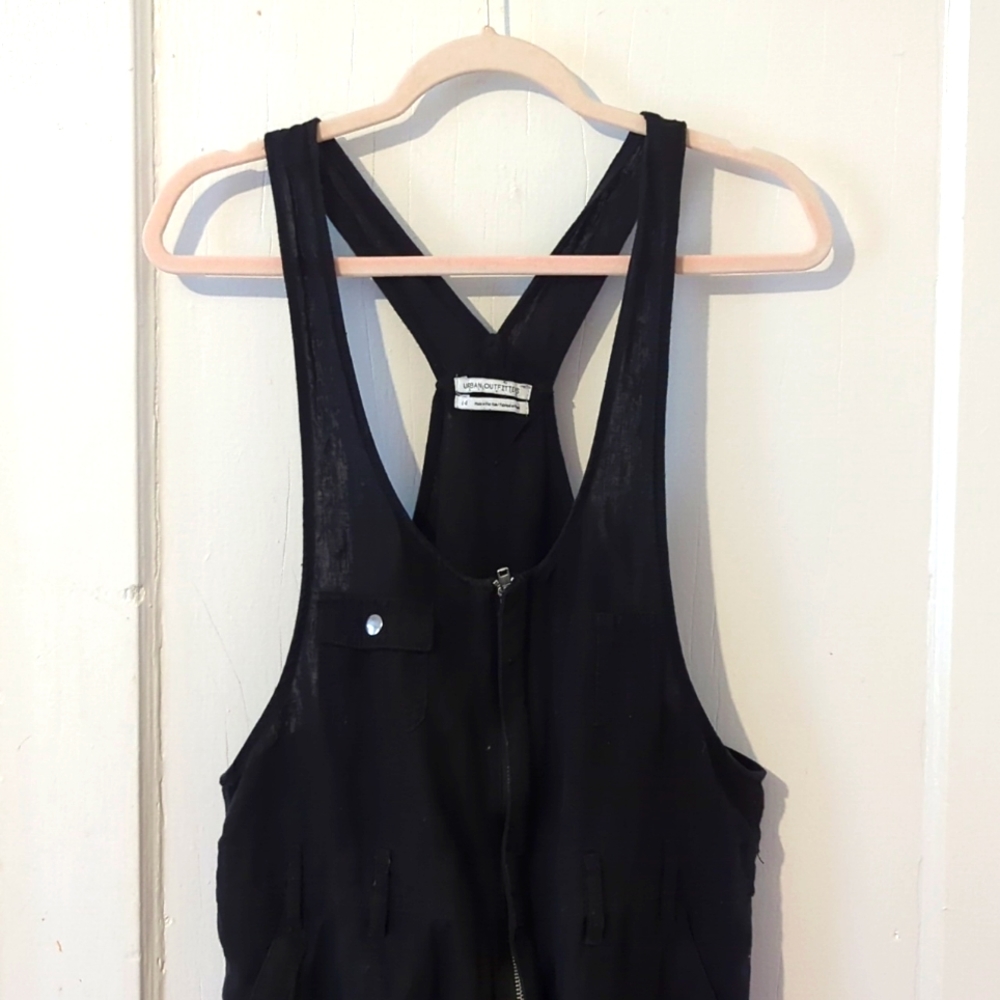 Black Linen Overalls from Urban Outfitters, Spring Onsie Spring Jumpsuit…